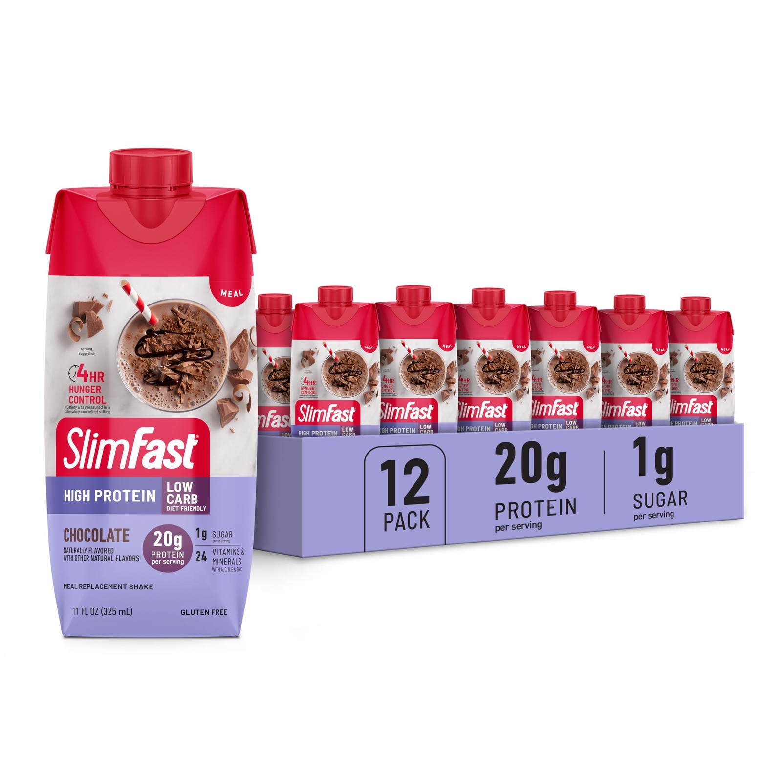 Protein Shake, Chocolate- 20g Protein, Meal Replacement Shake Ready to Drink,…
