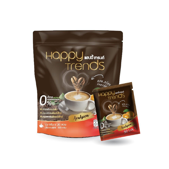 5 X Happy Trends Coffee 32 in 1 Mix Collagen Weight Management Nourish Skin Bone