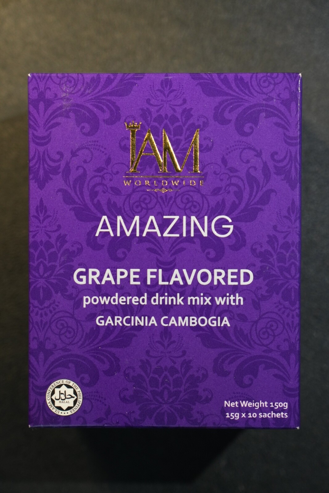 IAM Amazing Grape Flavored Drink with Garcinia Cambogia – 10 Sachets