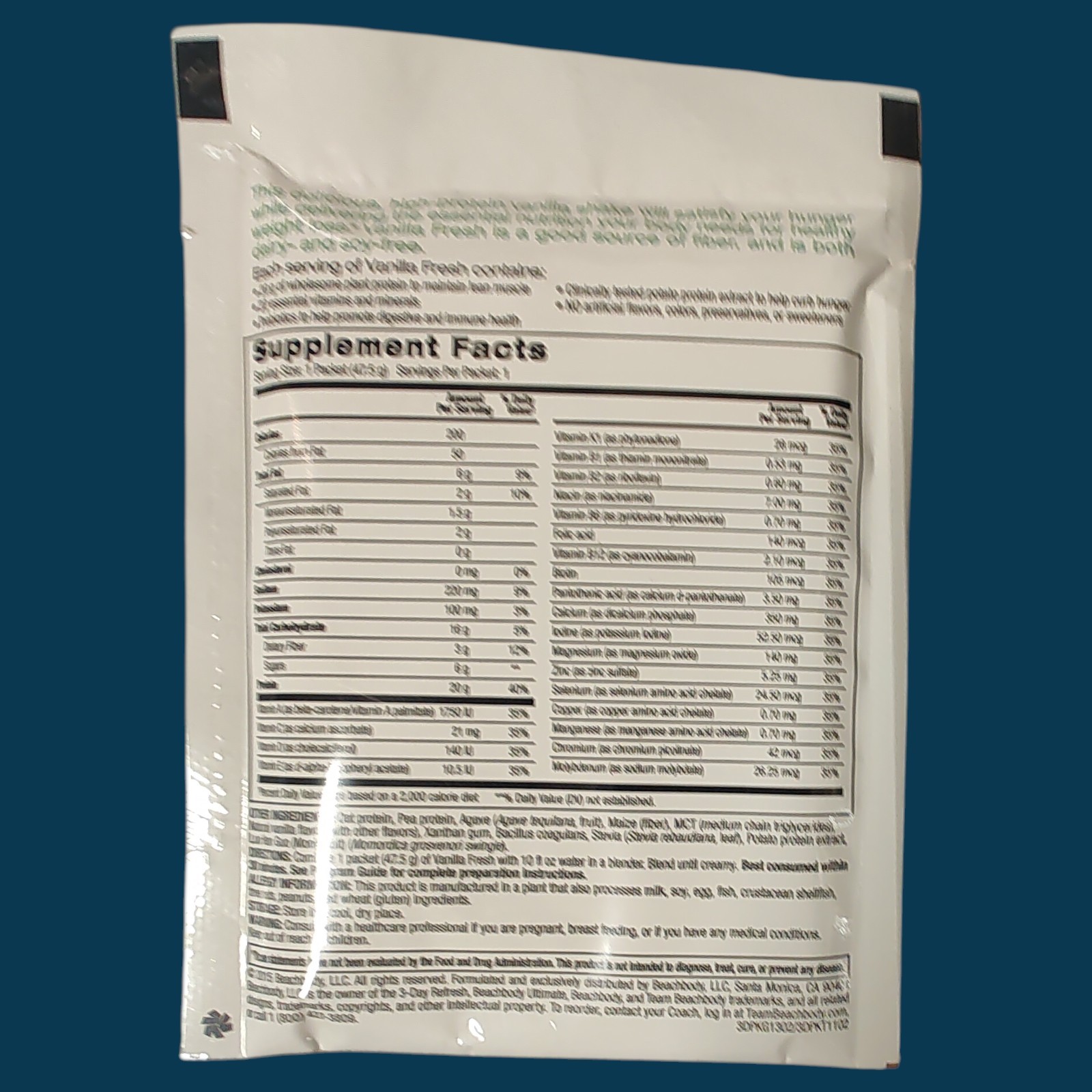 3-DAY REFRESH 9 VANILLA, 1 CAFE LATTE Shakeology 1 FIBER SWEEP BeachBody +GUIDES
