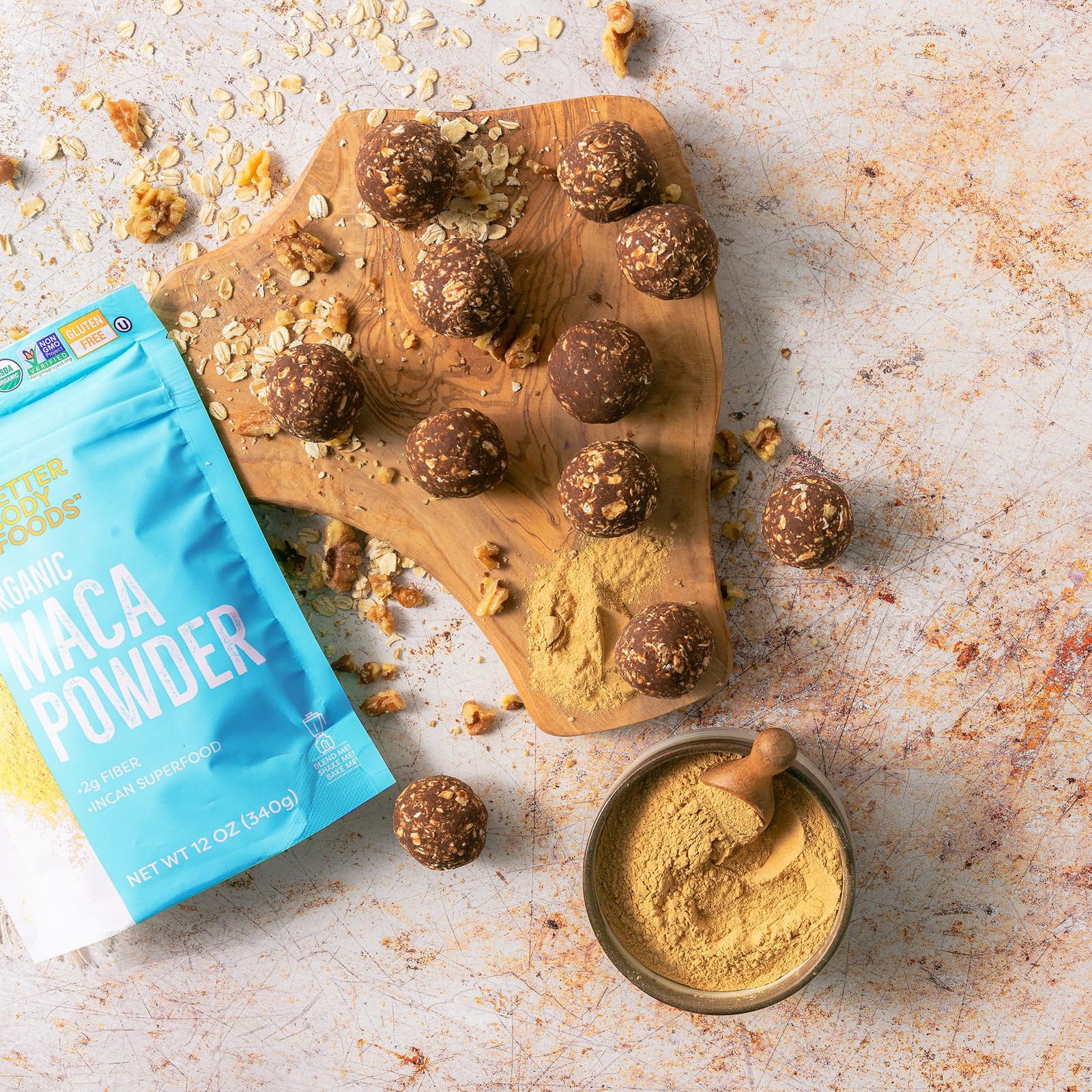 Organic Maca Powder Non-GMO Gluten-Free 12 Ounce for Energy and Wellness