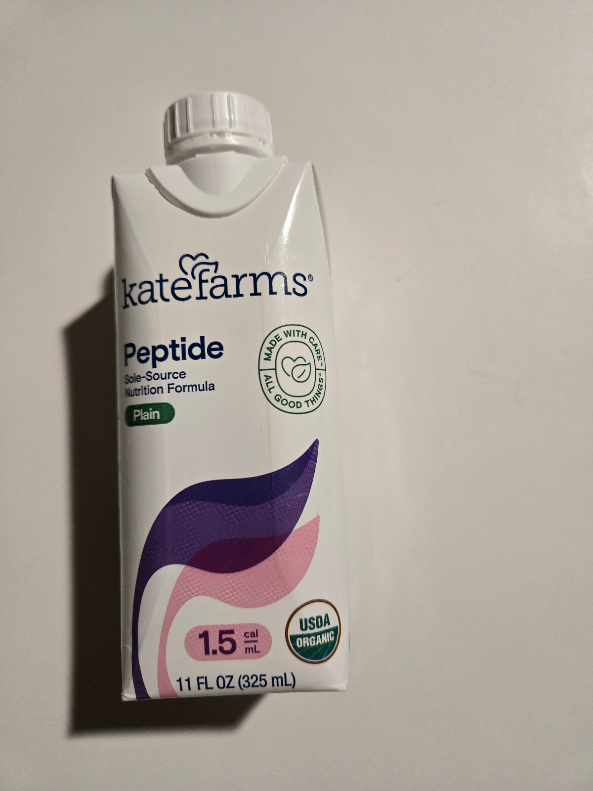 12 Kate Farms Peptide Plain 1.5 cal/ml 11 fl oz (325 ml) Cartons EXP 08/27