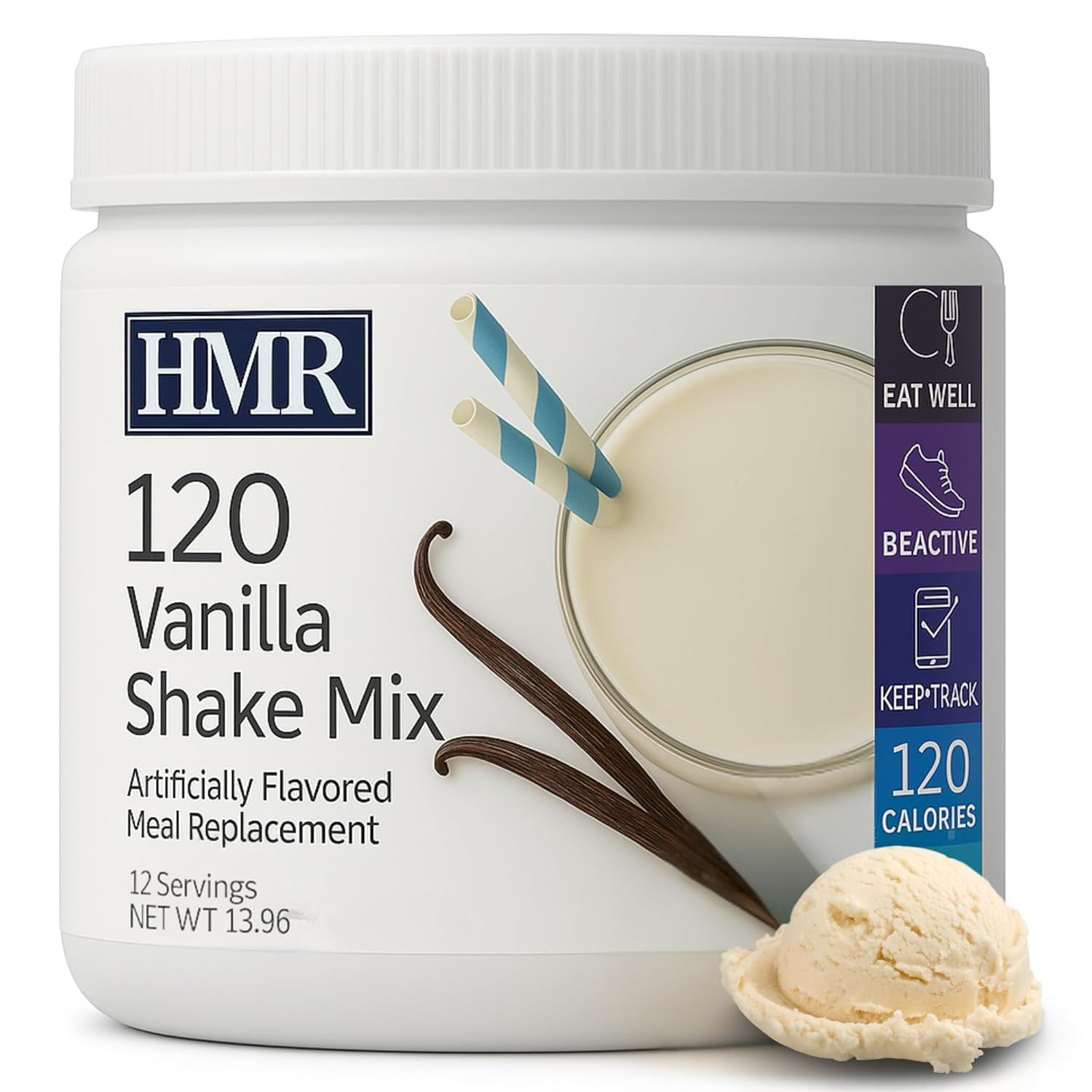 120 Vanilla Shake Meal Replacement Powder | Vanilla Shake Mix to Support Healthy