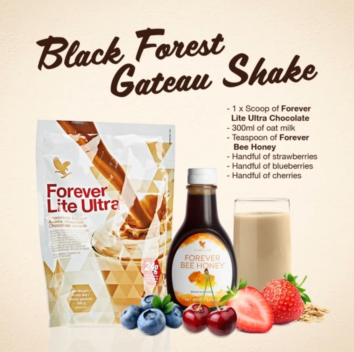 Forever Lite CHOCOLATE Ultra Shake Mix Aminotein/HALAL Soy Protein