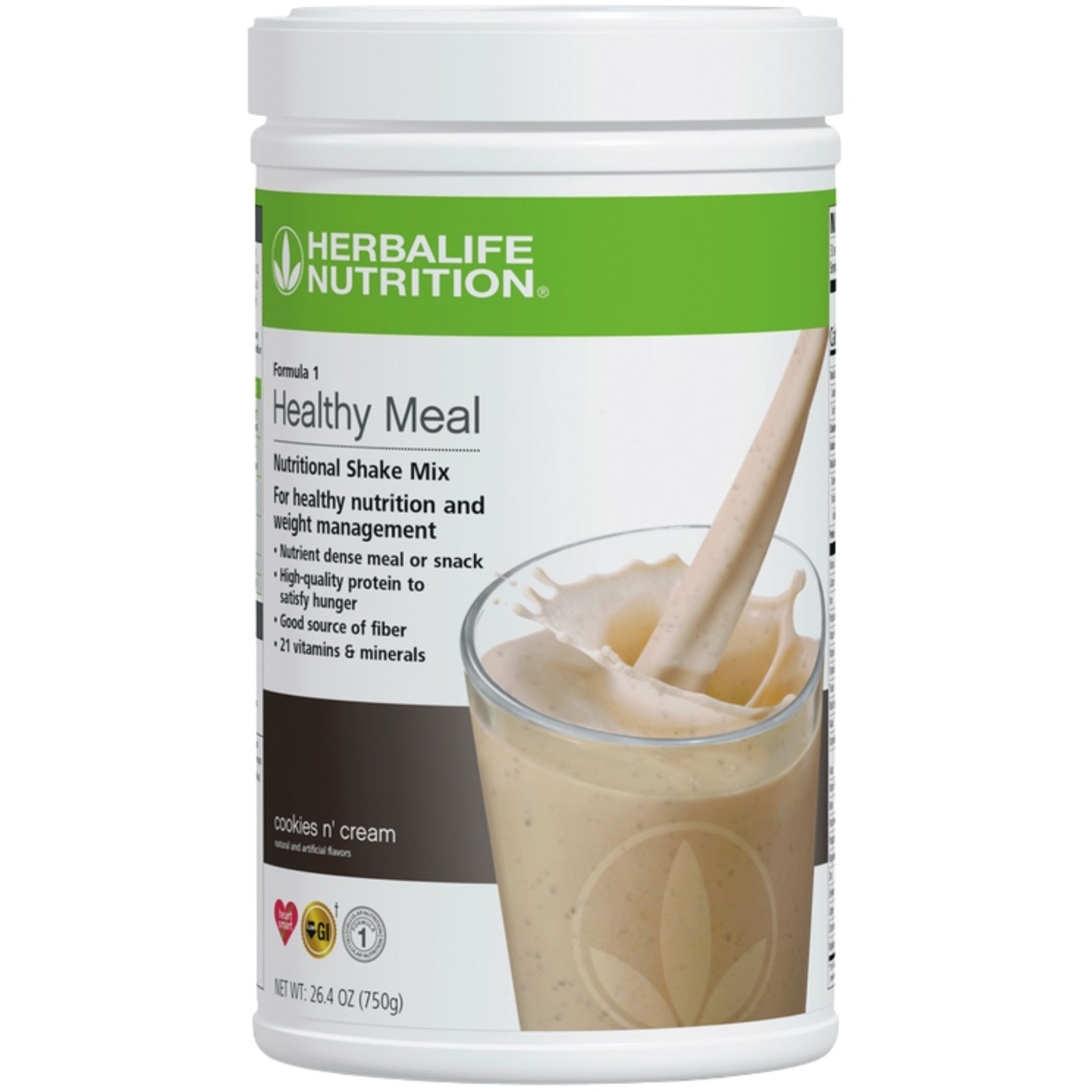 Herbalife Formula 1 Cookies N’ Cream Shake Mix 26.4 oz