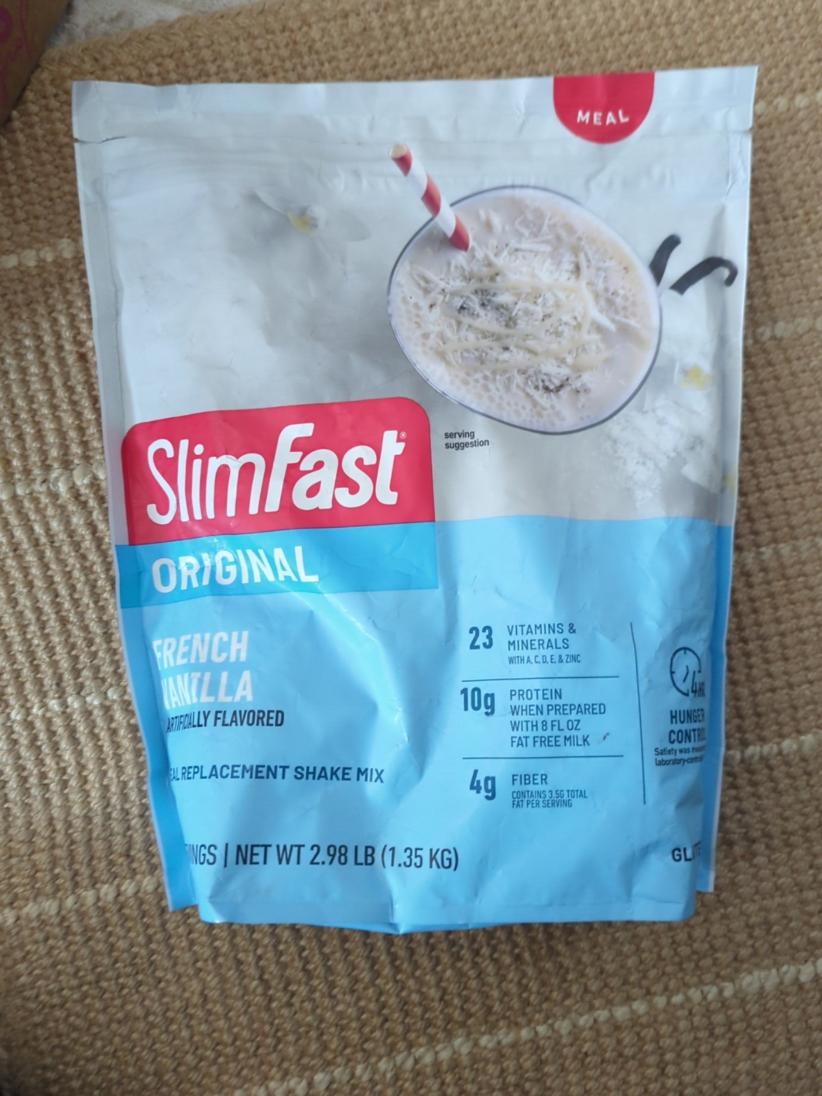 SlimFast Meal Powder Original French Vanilla Shake Mix 2.98 Lb. 52 Servings