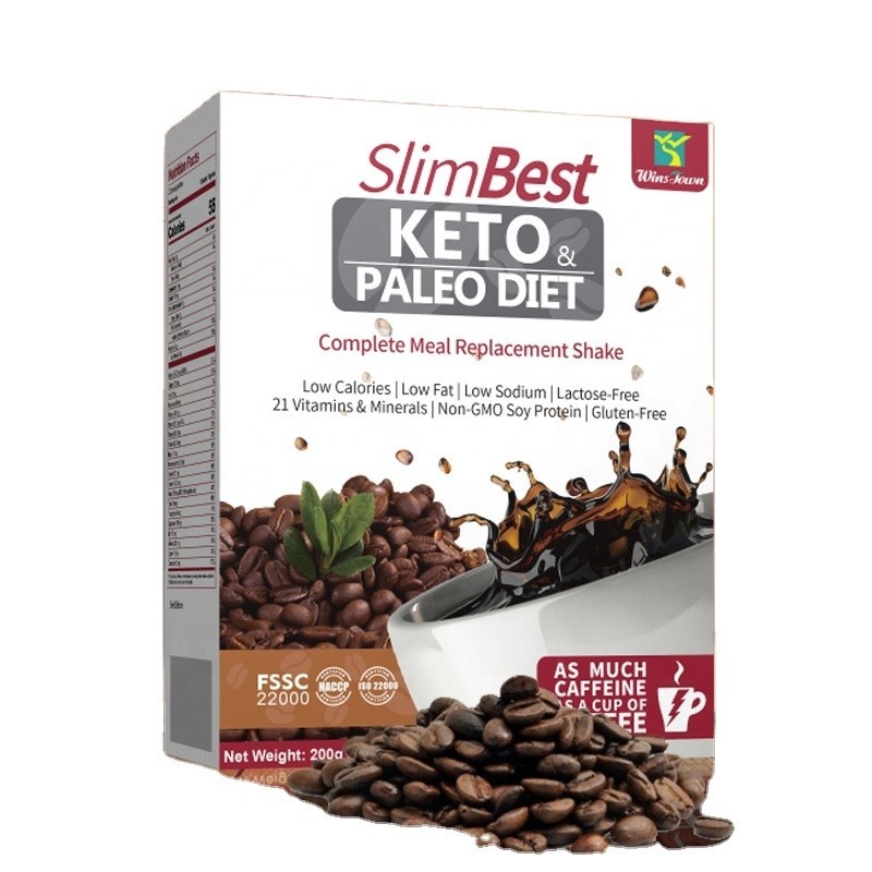 Slim Best Keto & Paleo Diet Complete Meal Replacement Shake 200g (10g*20Sachets)