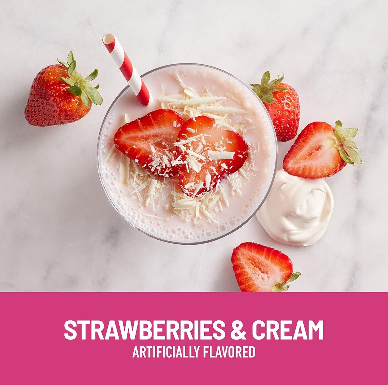 3 PK*SlimFast Original Meal Replacement Shake Mix~Strawberries & Cream~12.83 oz.