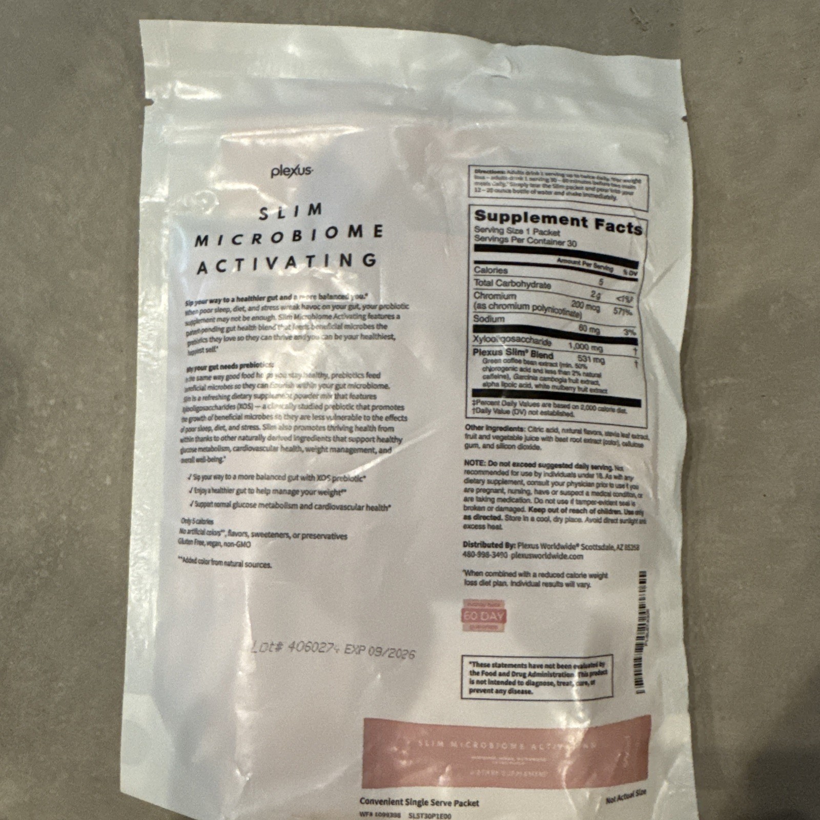Plexus Slim Microbiome Activating Raspberry Lemon Watermelon 30 Packs 09/2026
