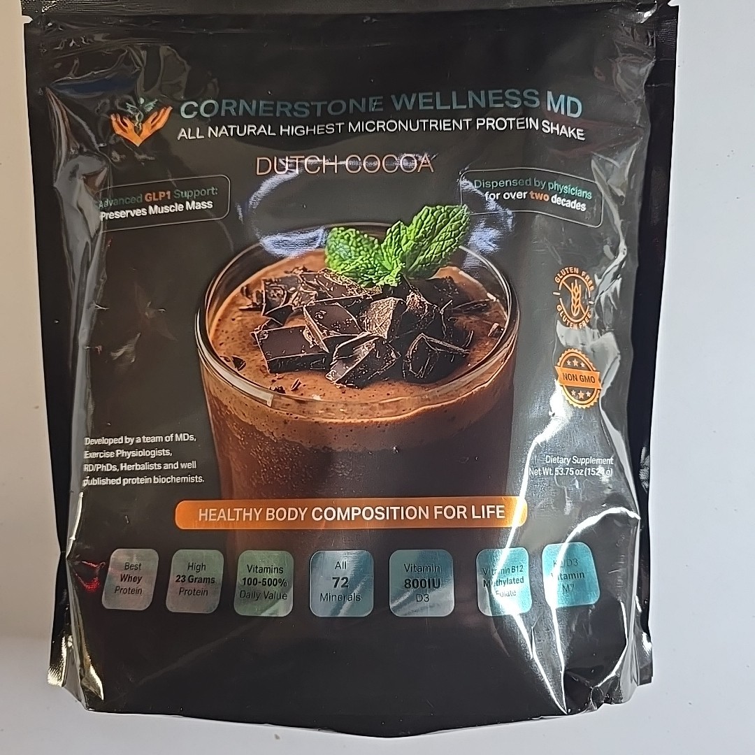 Cornerstone Wellness MD Micronutrient Protein Mix Dutch Chocolate Shake 53.75 oz