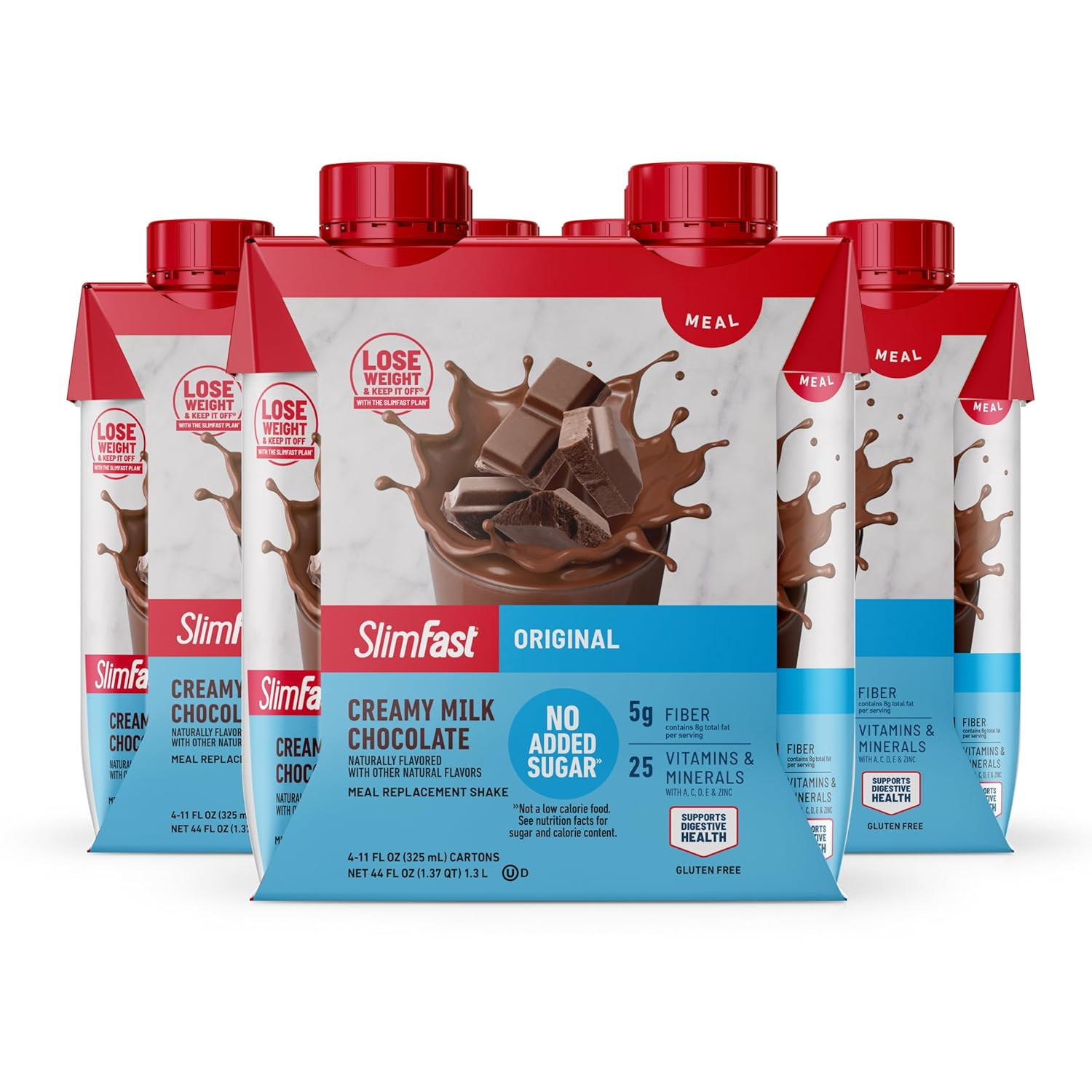 Meal Replacement Shake, Original Creamy Milk Chocolate, No Added Sugar, Meal Rep