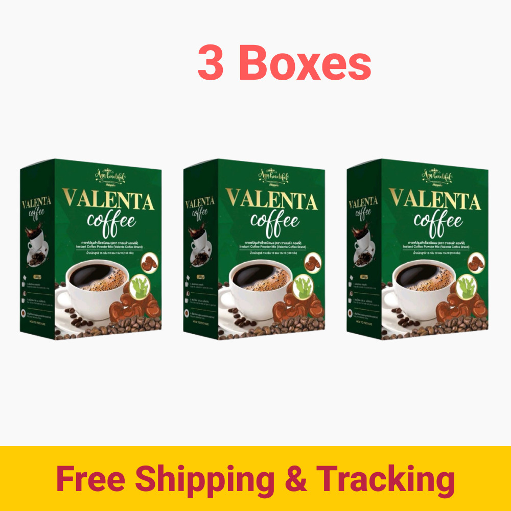 3x Valenta Instant Coffee Weight Control High Fiber Burn Fat Sugar Cholesterol