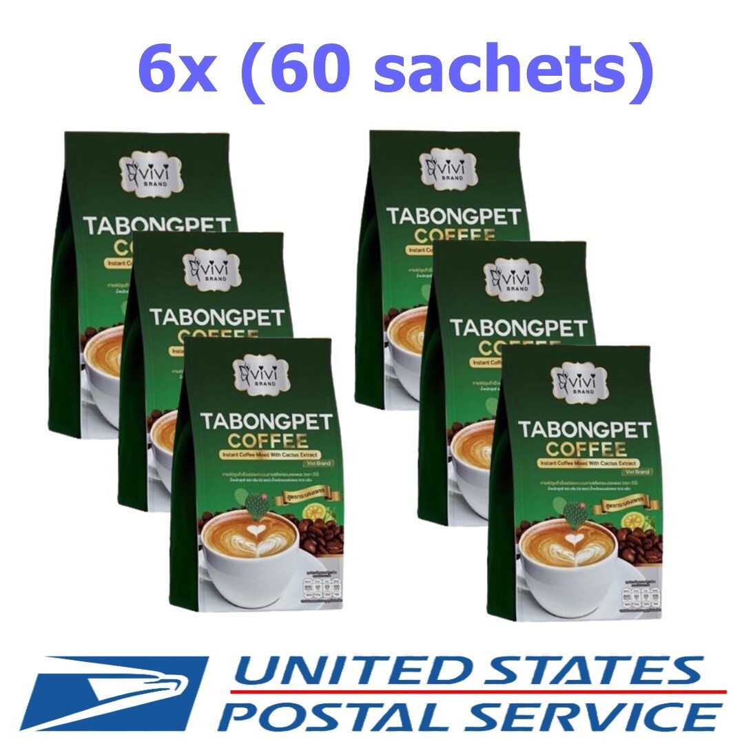 6x Coffee Fat Burner Free AS Cactus Tabongpet Extract Fast Sl im Sugar Instan