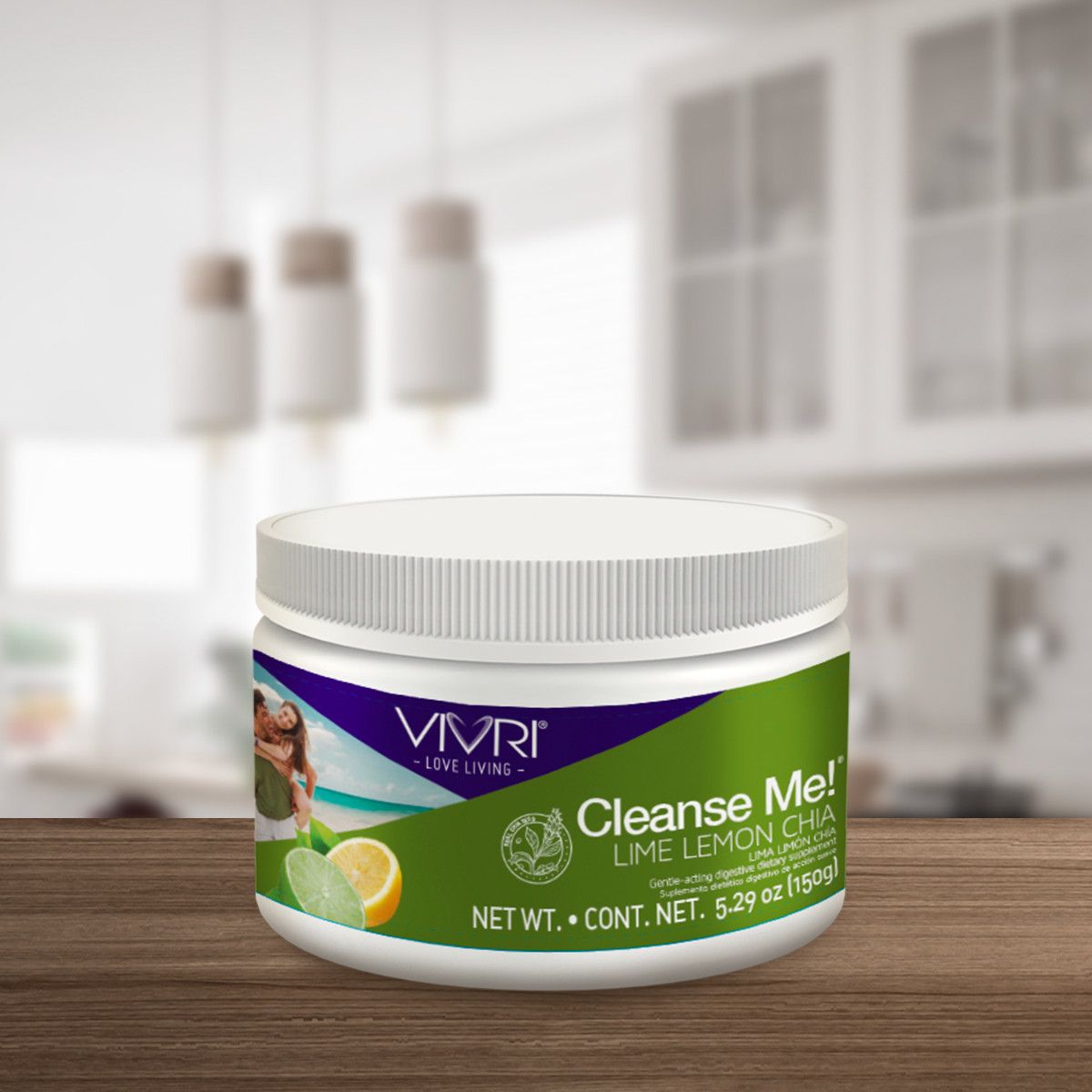 Vivri Cleanse Me Lime Lemon Chia New Delicious 30 Portions