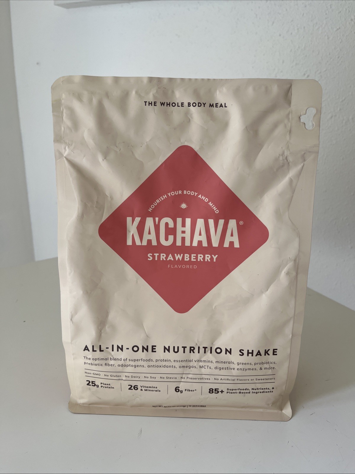 Ka’Chava All-In-One Nutrition Shake Blend, Strawberry, 15 Servings, 85+ Super…