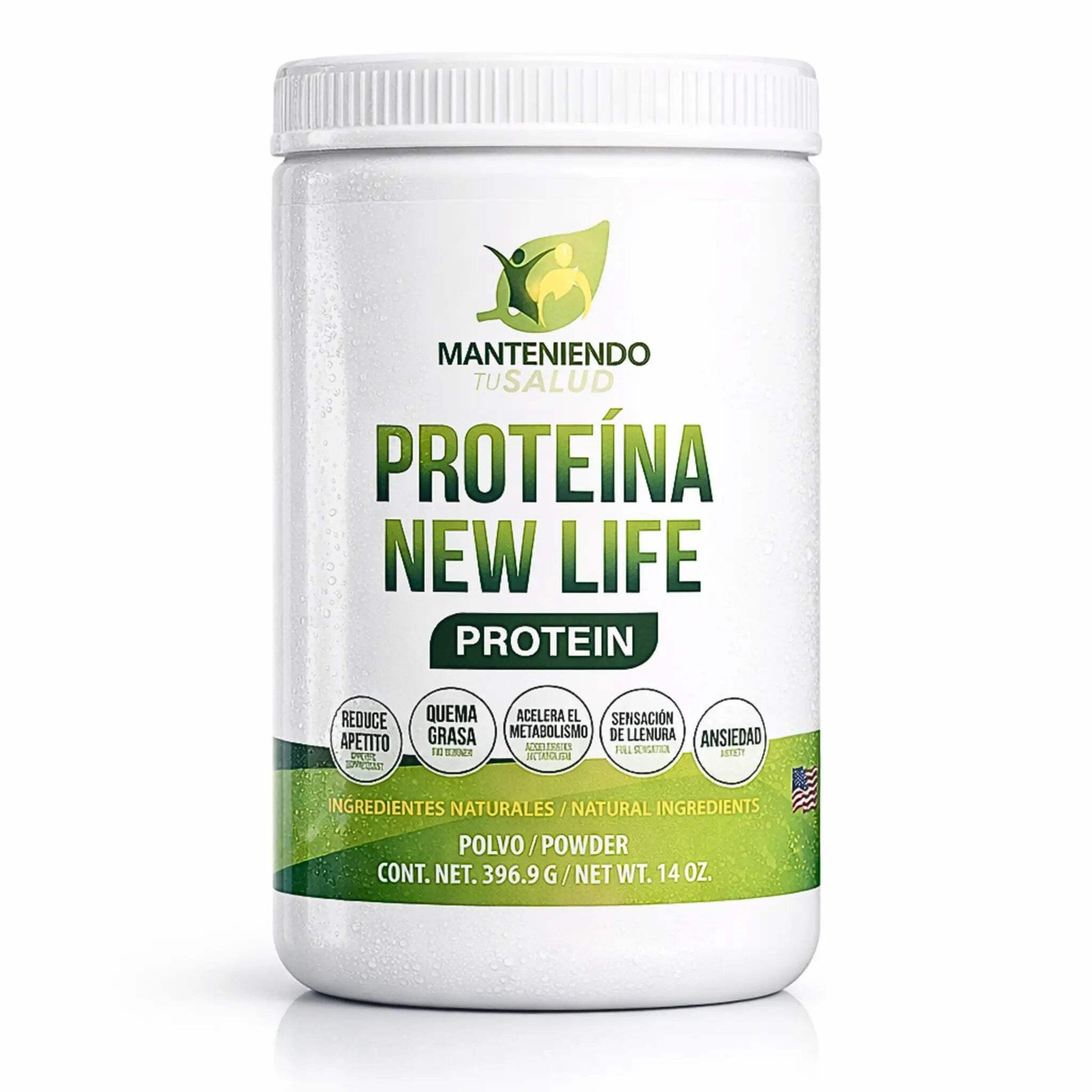Manteniendo Tu Salud Protein New Life, Meal Replacement, 14 Oz