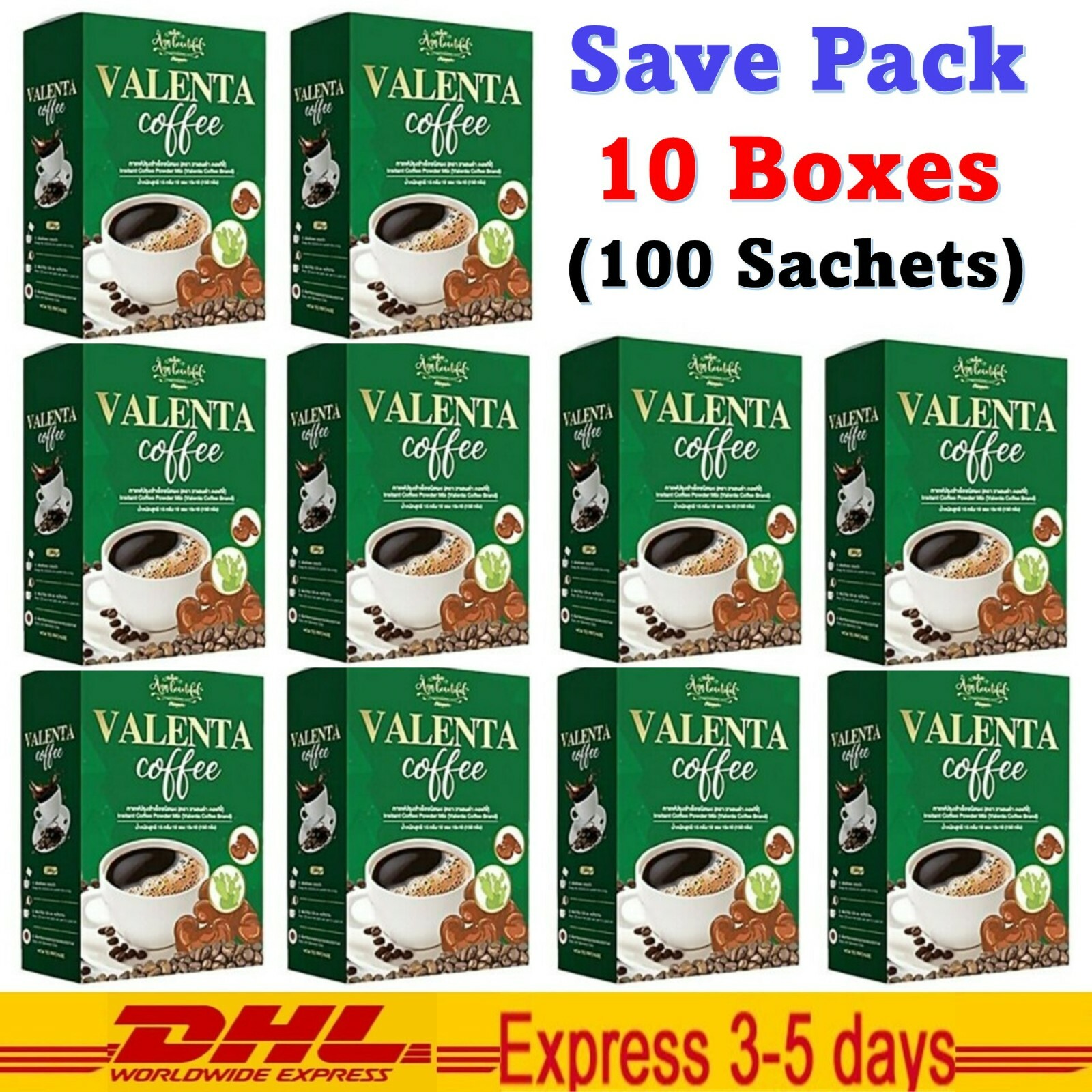 10x Valenta Coffee Instant Cofee Fiber Detox Burn Diet Weight Loss High Fiber
