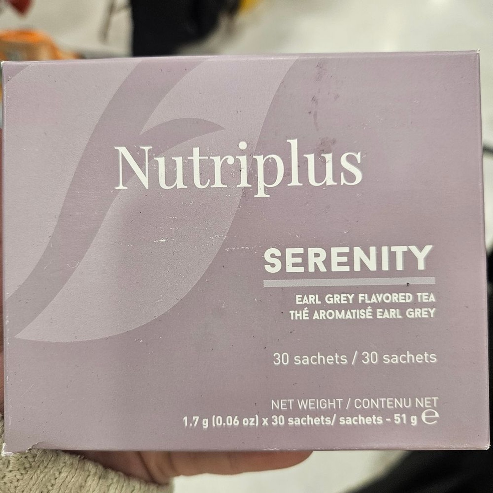 NIB Nutriplus Farmasi Earl Grey Tea Individual Sachets 30 Packs Hot or Cold