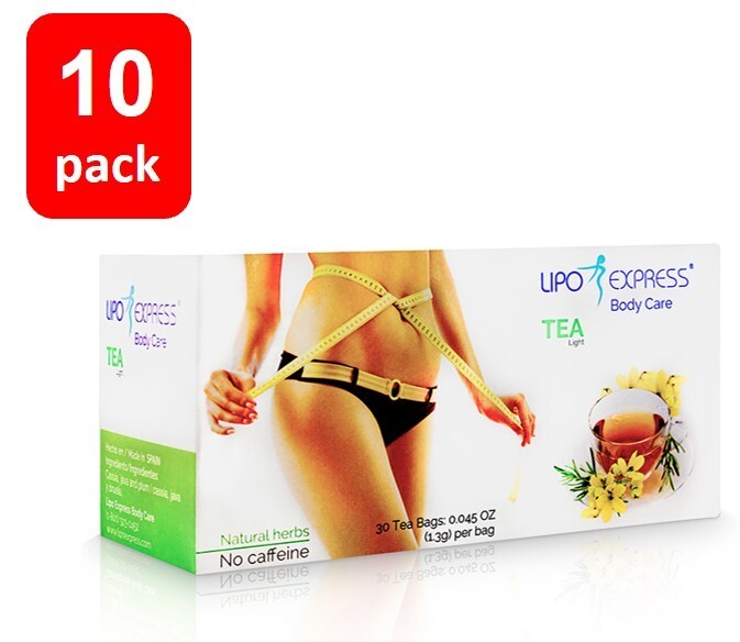 10 PK LIPO EXPRESS NATURAL SLIMMING TEA 30 BAGS EA WEIGHT CONTROL