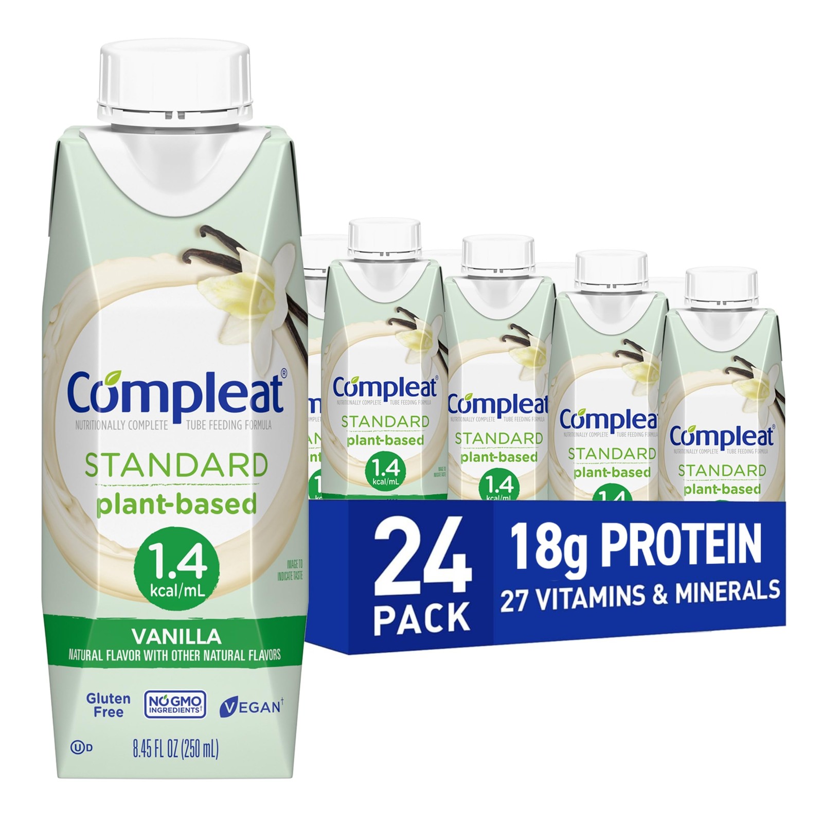 Standard 1.4mL, Plant Based Nutritionally Complete Shake, 24 Pack, Plant Based