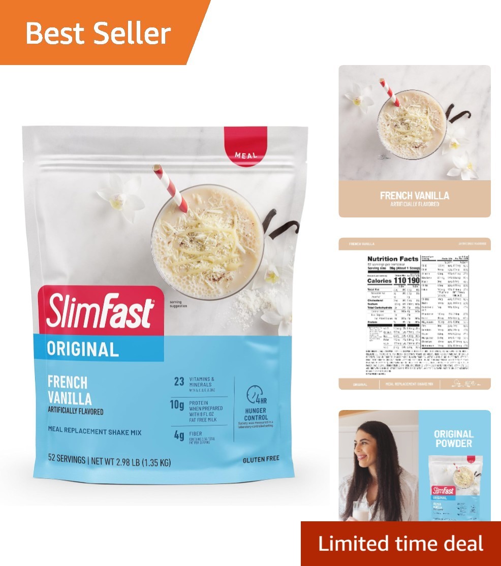 Protein-Packed French Vanilla Shake Mix – 10g Protein, On-the-Go Meal Solution