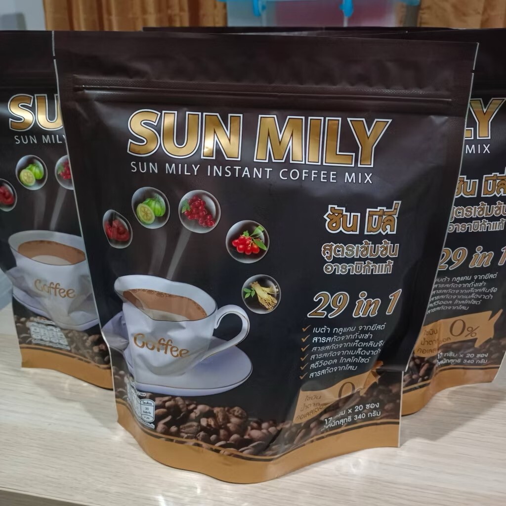 10x Sun Mily Healthy Instant Coffee Weight Loss 29 in1 Slender No Cholesterol