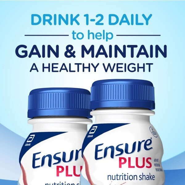 Ensure Plus Nutrition Shake, Butter Pecan 8 fl OZ – Pack of **18 Bottles