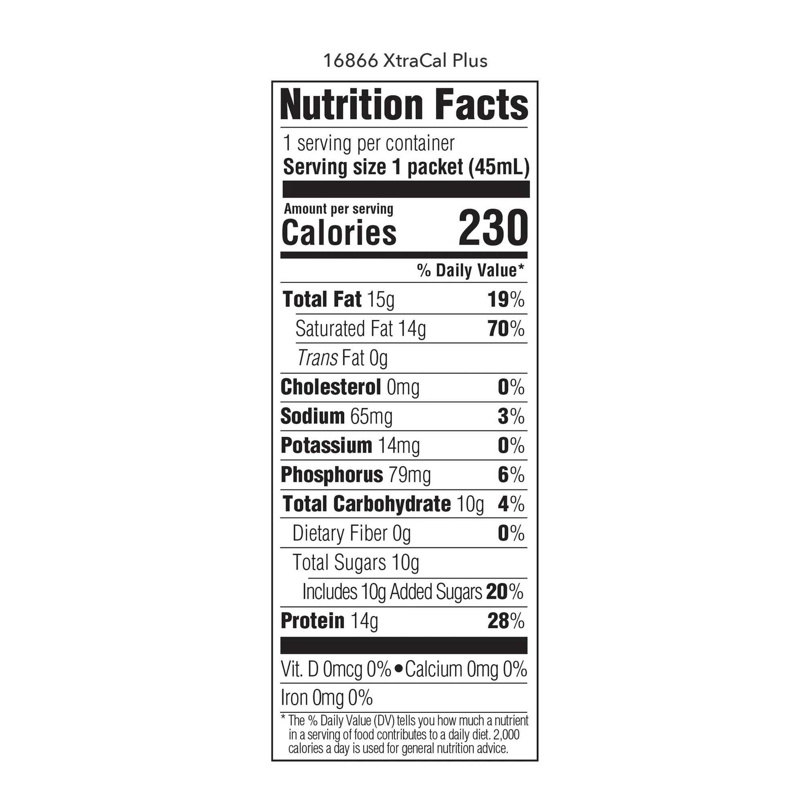 ProSource XtraCal Oral Supplement Neutral Flavor 1 oz. Packet 50 Ct