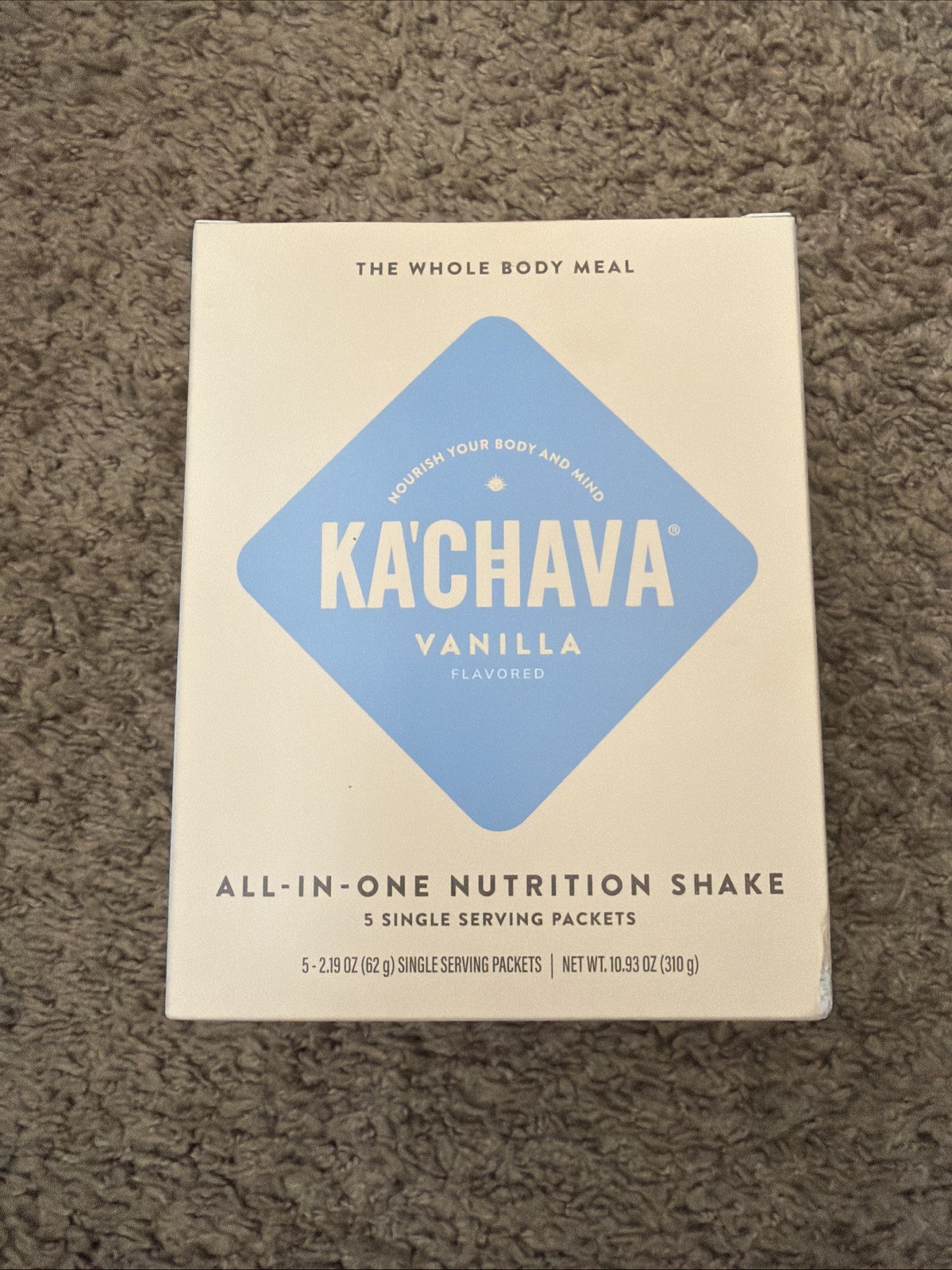 KACHAVA Vanilla THE ALL-IN-ONE NUTRITION SHAKE 5 Single Serving PacketsSep/23/26