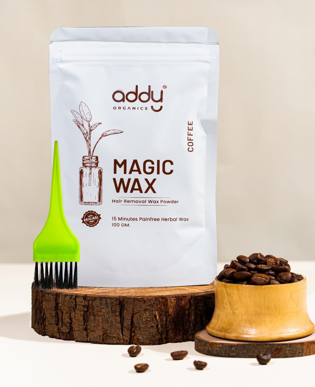 Addy Magic Wax Powder 100g Coffee Hair Removal Unisex