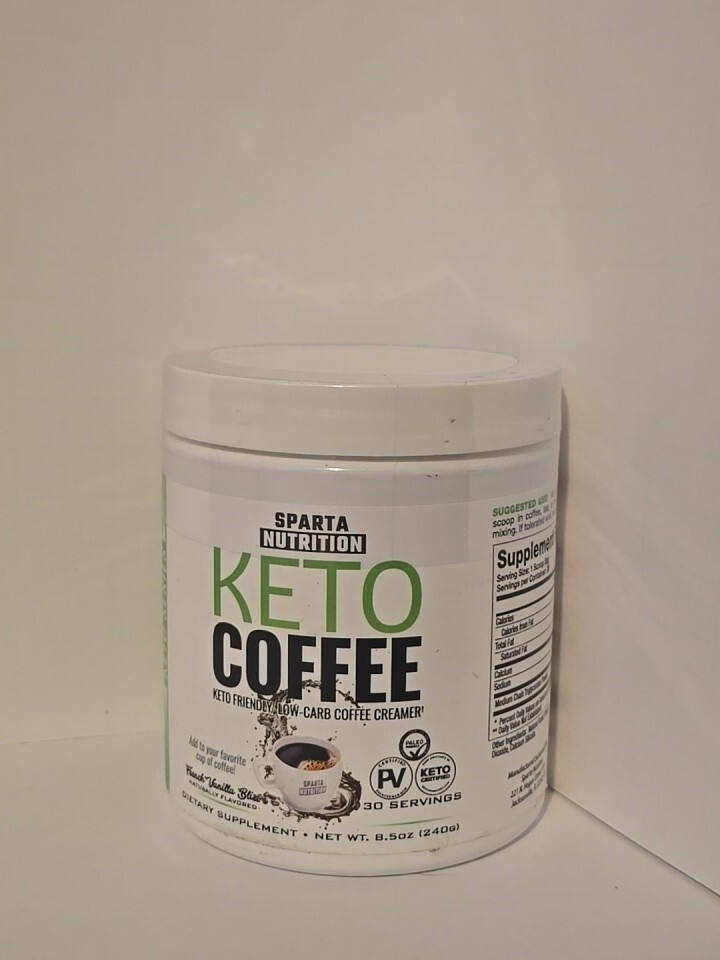 Sparta Nutrition Keto Coffee Creamer 30 Servings 8.5oz French Vanilla Bliss