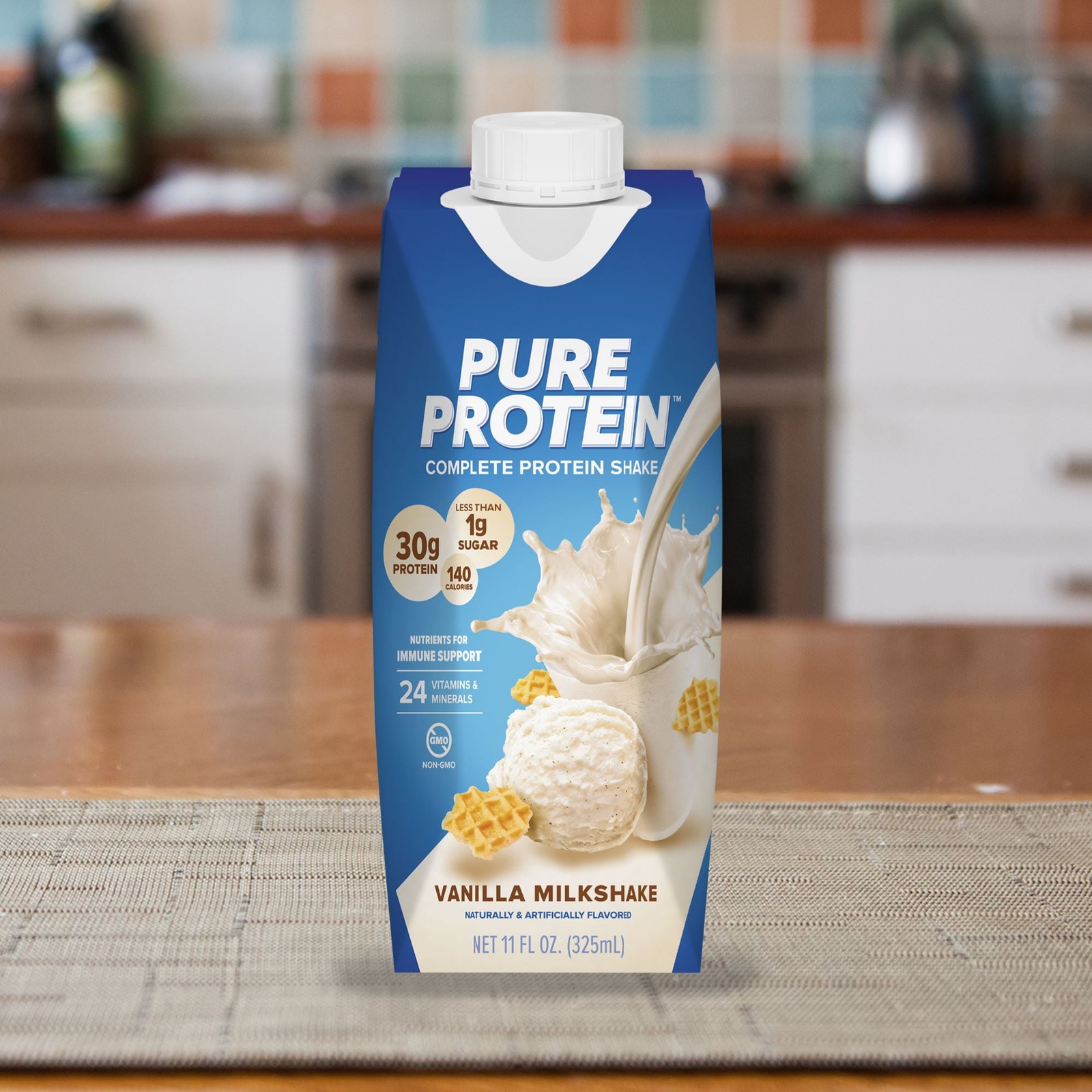 Vanilla Protein Shake, 30g Protein, 11 fl oz, 4 Pack Free Shipping in 2 days