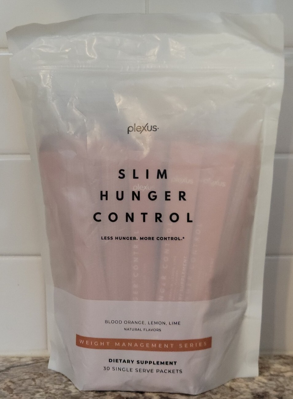 Plexus Slim Hunger Control Blood Orange Lemon Lime 30 Packets New Sealed Bag