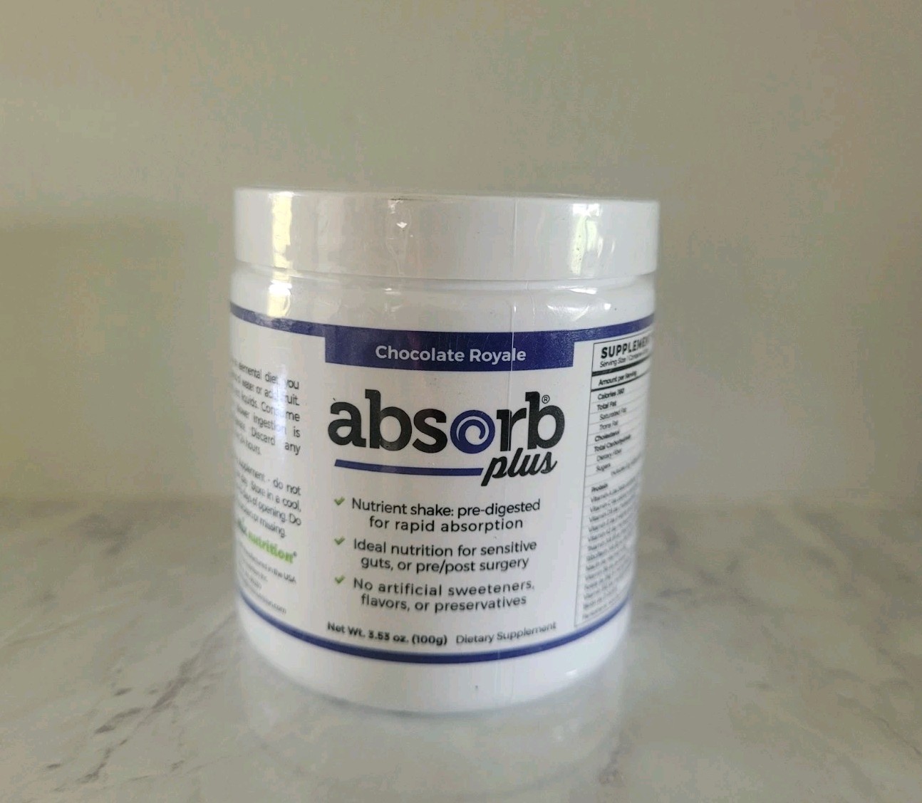 Chocolate Royale – Absorb Plus 3.53 Oz Nutrient Shake – Pre Digested