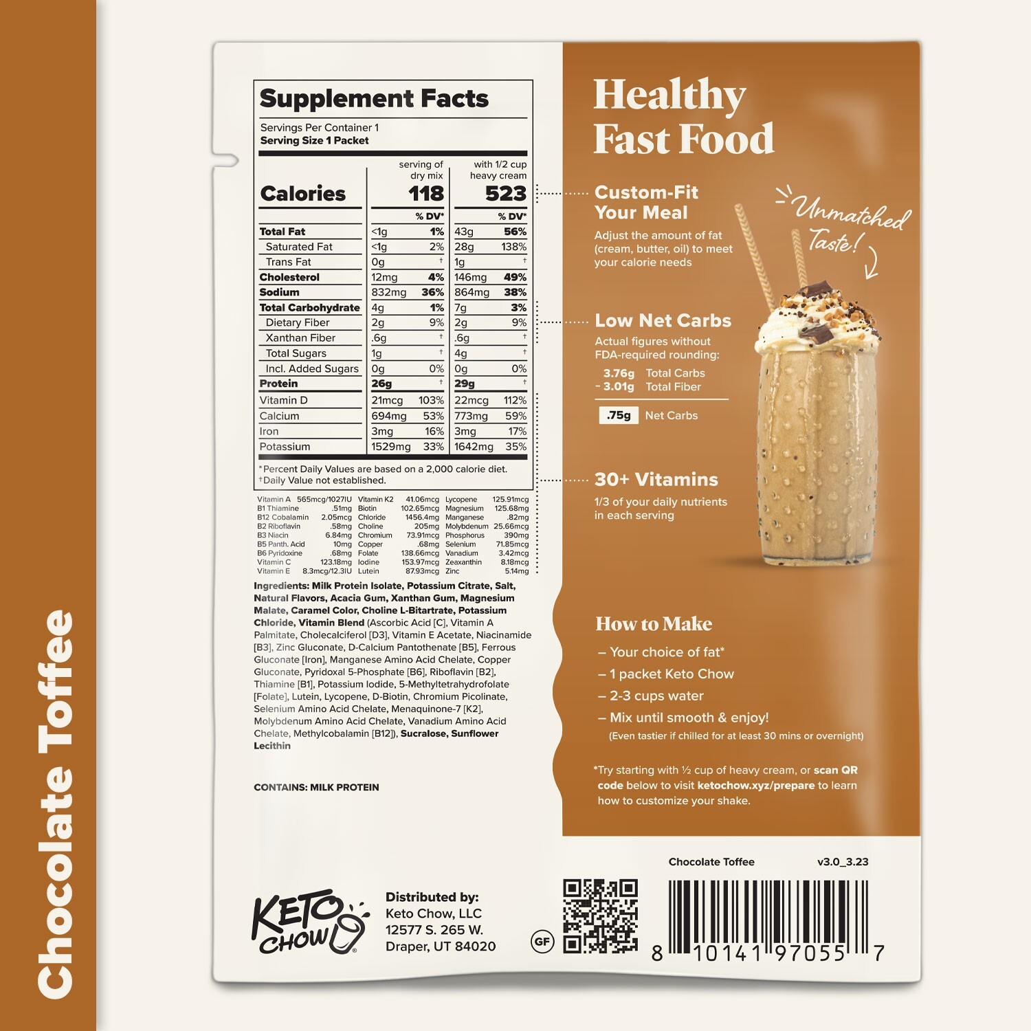 Chocolate Toffee Keto Chow