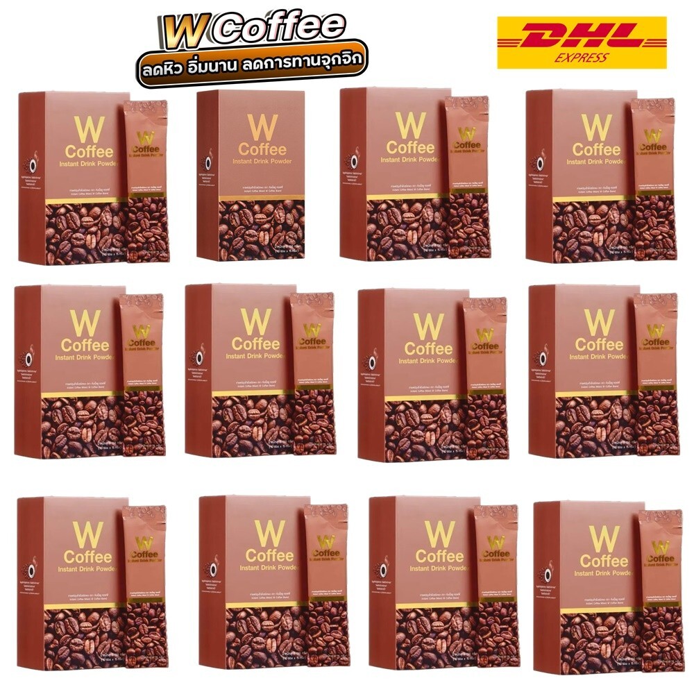 12 Wink White W Coffee Weight Control Dietary Supplement Drink Health Sugar Free