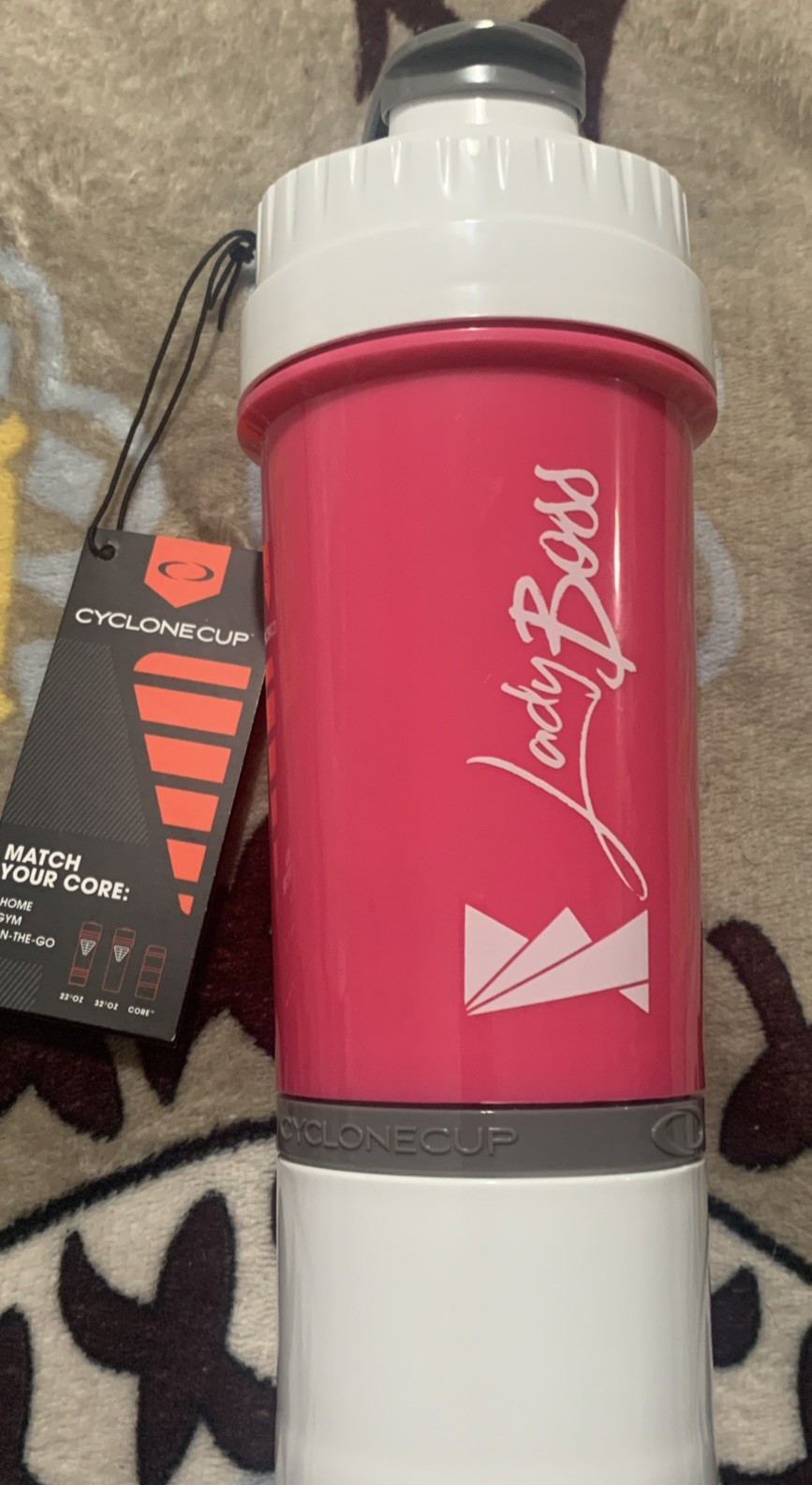 LADY BOSS SHAKER Cyclone Pink Screw On Container For Vitamins/Powders/Snacks