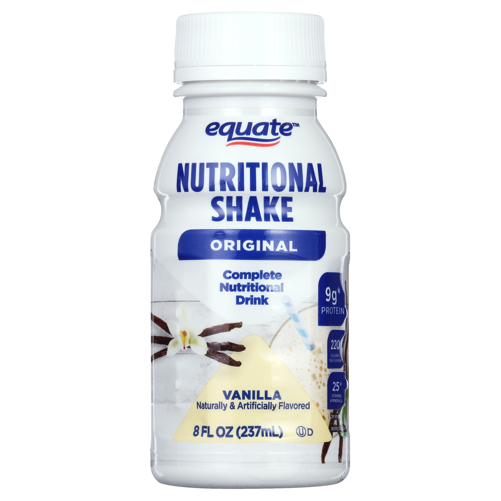 Equate Original Meal Replacement Nutritional Shakes Vanilla 8 Fl Oz 24 Count USA