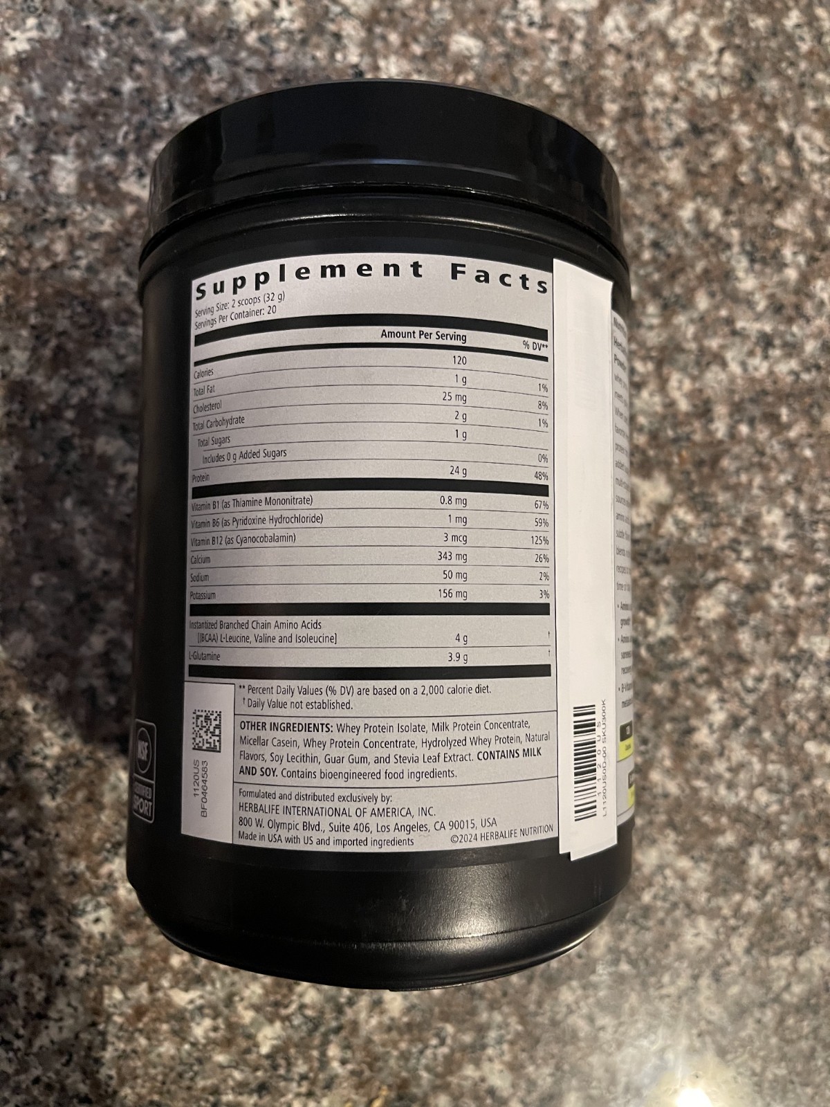 Herbalife24® Enhanced Protein Powder Natural Flavor