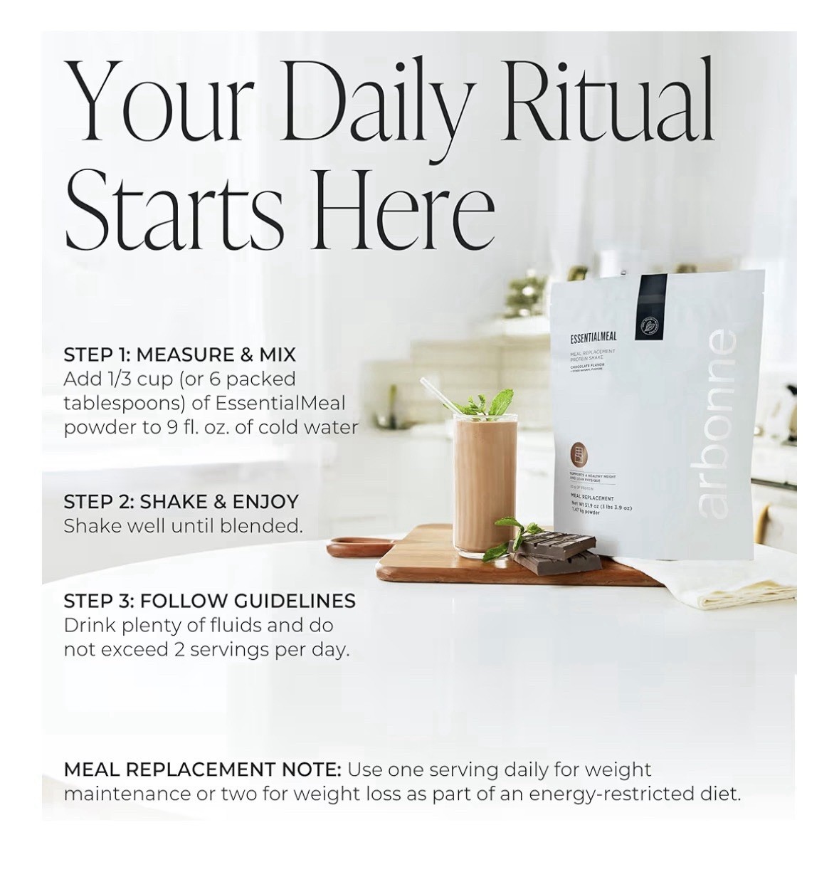 Essentialmeal Meal Replacement Shake – Protein Shake, Vegan Protein Powder, Comp