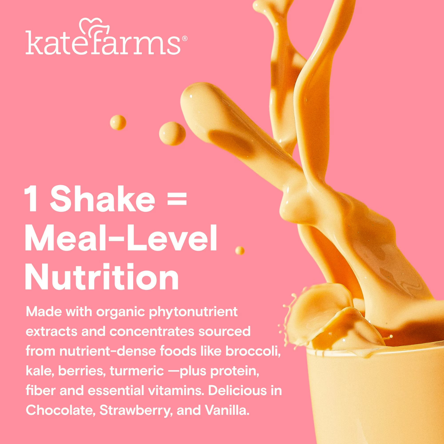 Kate Farms Kids Nutrition Shake, Strawberry, 4 Pack, 8.45 fl oz ( 2 Pack)
