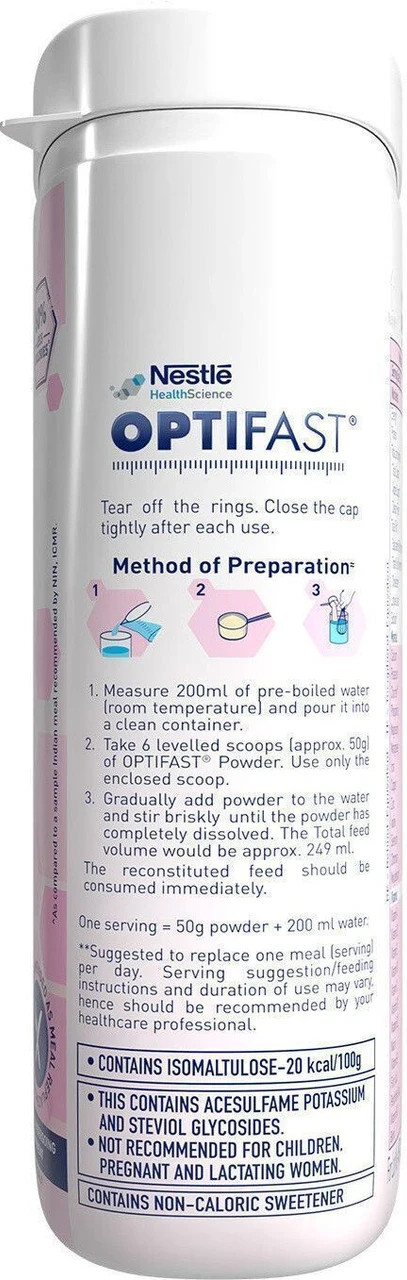 Optifast Healthy Meal Replacement Shake for Weight Management Strawberry Flavor