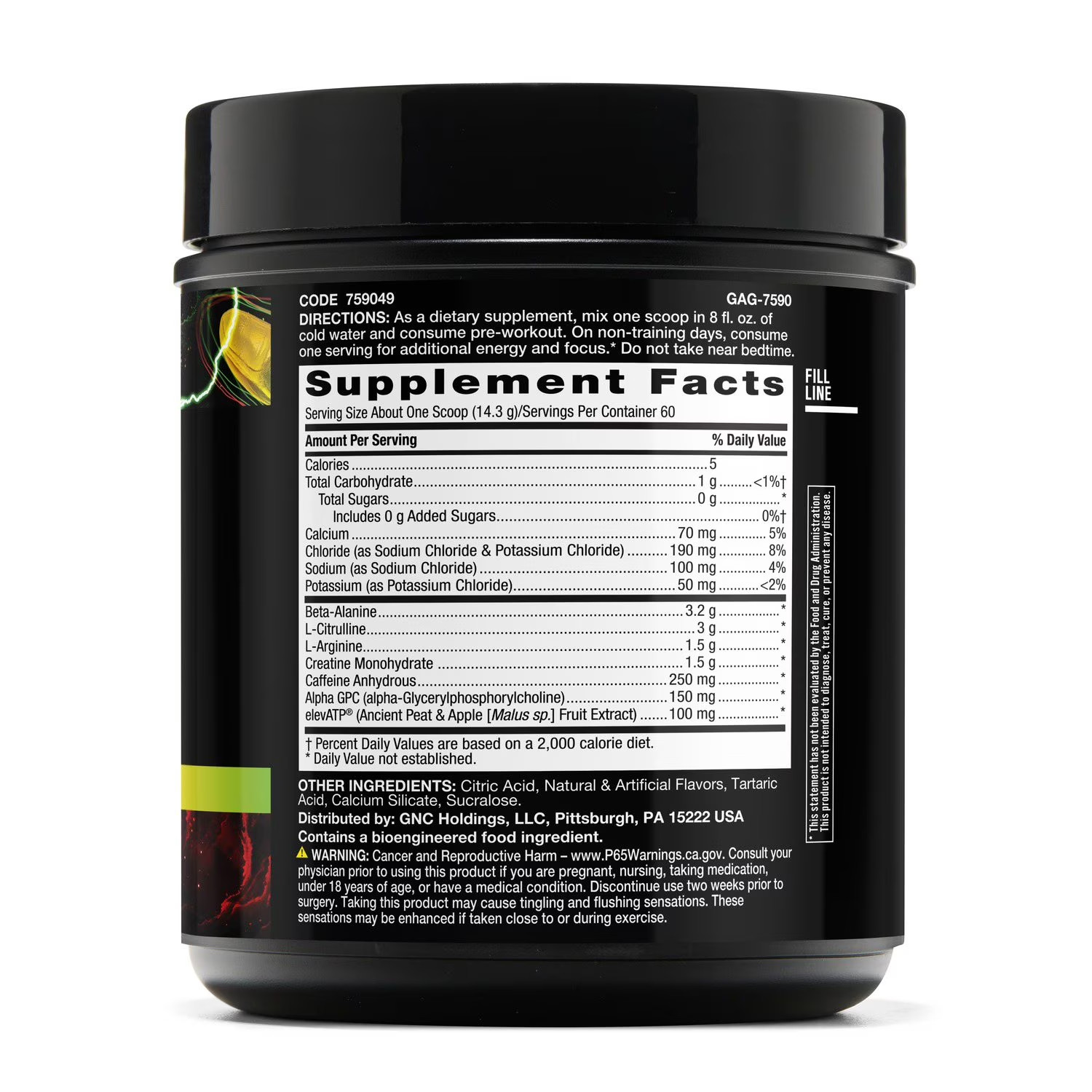 GNC Beyond Raw Lit Orgin Pre-Workout, Gummy Worm, 30.23 oz. FREE SHIPPING!!!