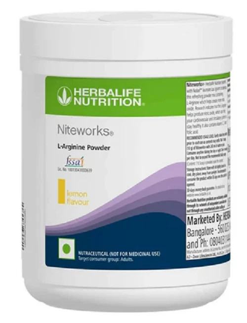 Herbalife Niteworks Lemon Flavor L-Arginine Powder 300g Wellness Supplement