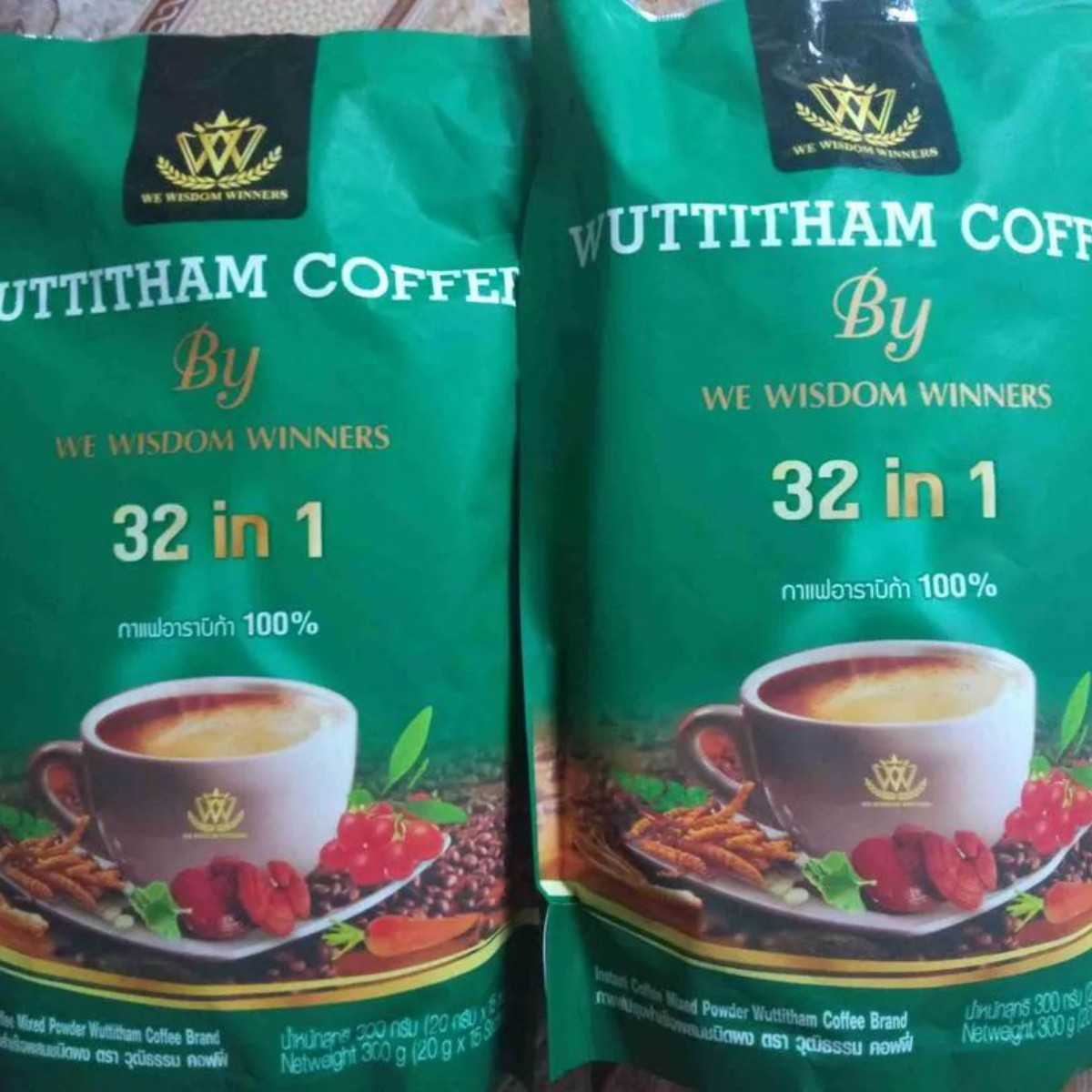 Coffee Wuttitham Instant Weight Control Herbs Mixed Health Slimming Anti Aging