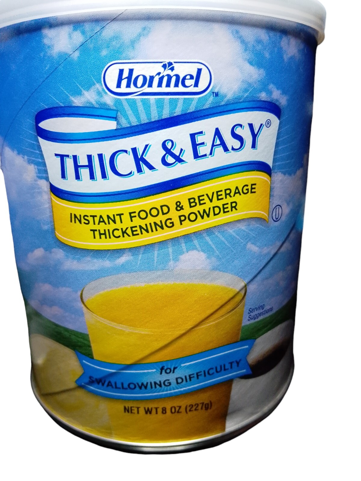 2 pack Hormel THICK & EASY INSTANT Food & Beverage Thickening Powder 8oz 08/2027