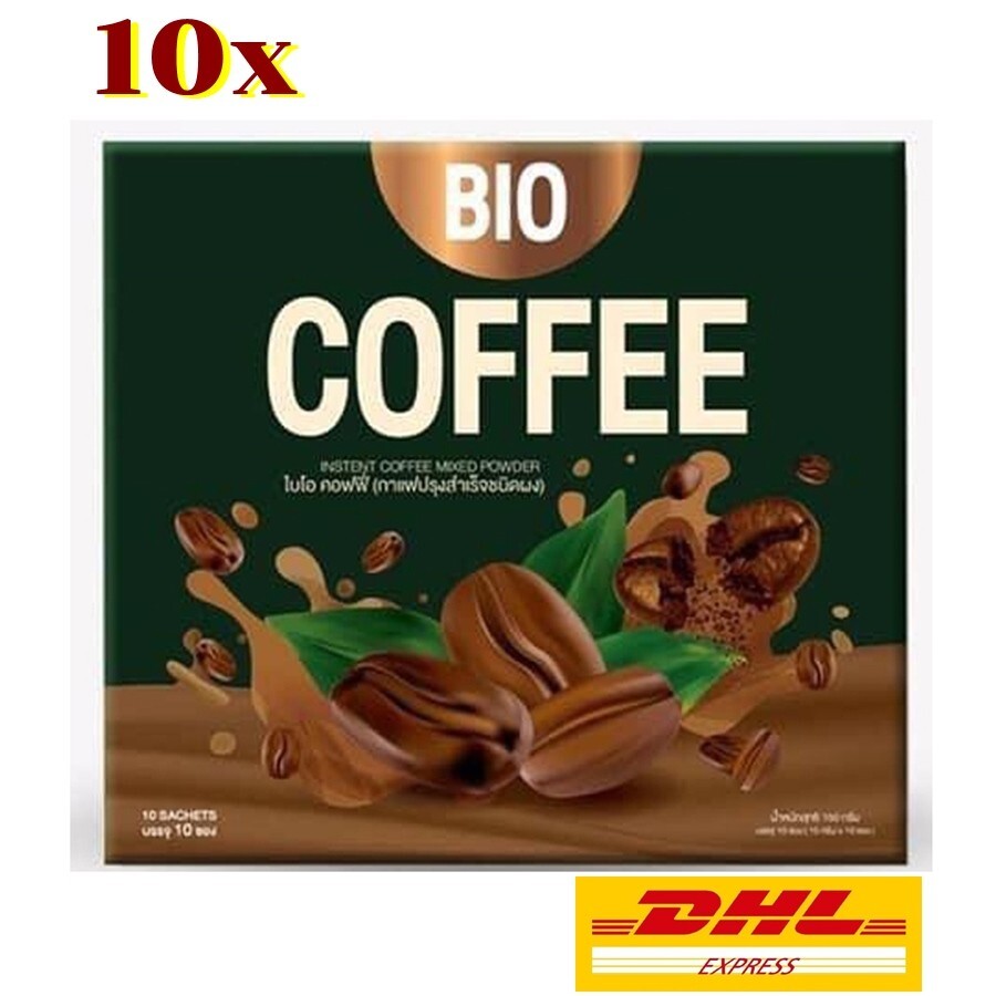 10x BIO Coffee Instant Mix L-Carnitine Fat Burn Weight-Loss-Slim-Block No sugar