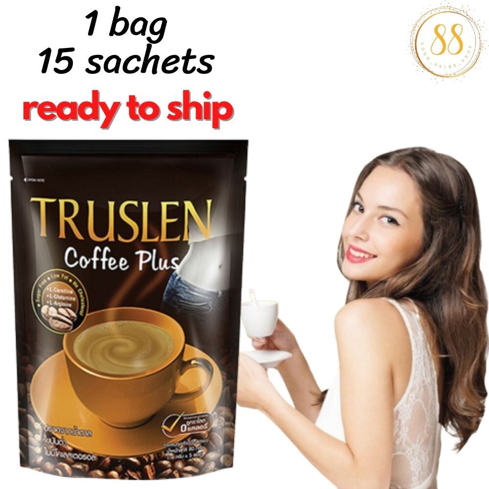 New year’s gift Truslen Coffee Plus, No sugar, brewing powder, 1 bag 15 sachets.