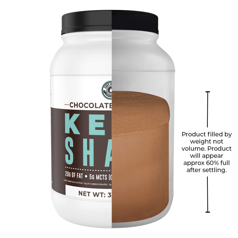 Keto Meal Replacement Shakes, Chocolate, 2lbs, Low Carb Keto Protein Shake Mi…