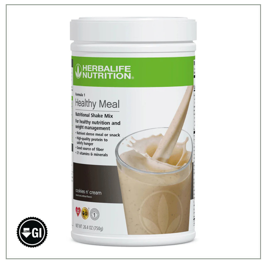 Cookies n’ Cream Flavor Herbal life: Formula 1 Instant Nutritional Shake Mix 750